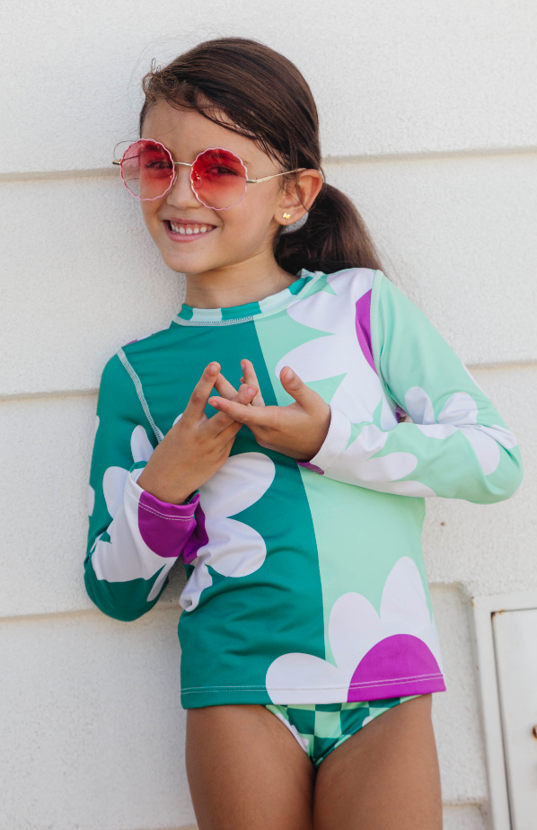 Minty Meadow Set Manga Larga