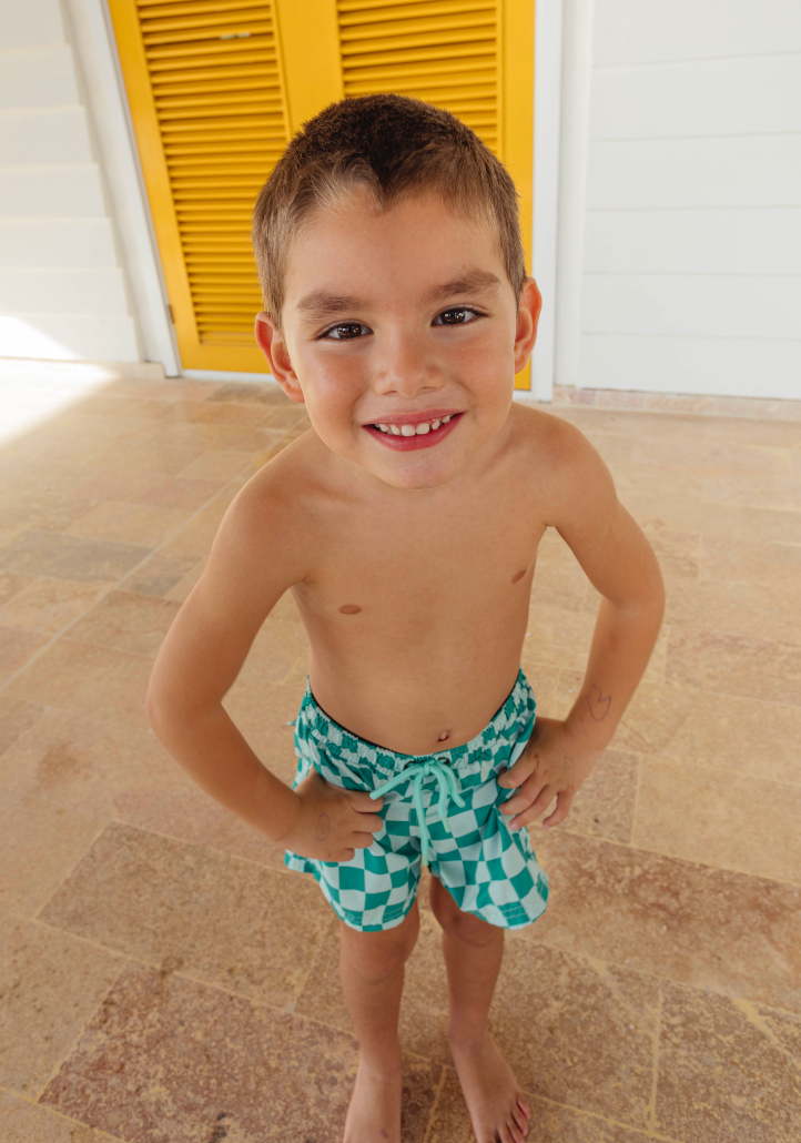 Minty Meadow Boys Trunks