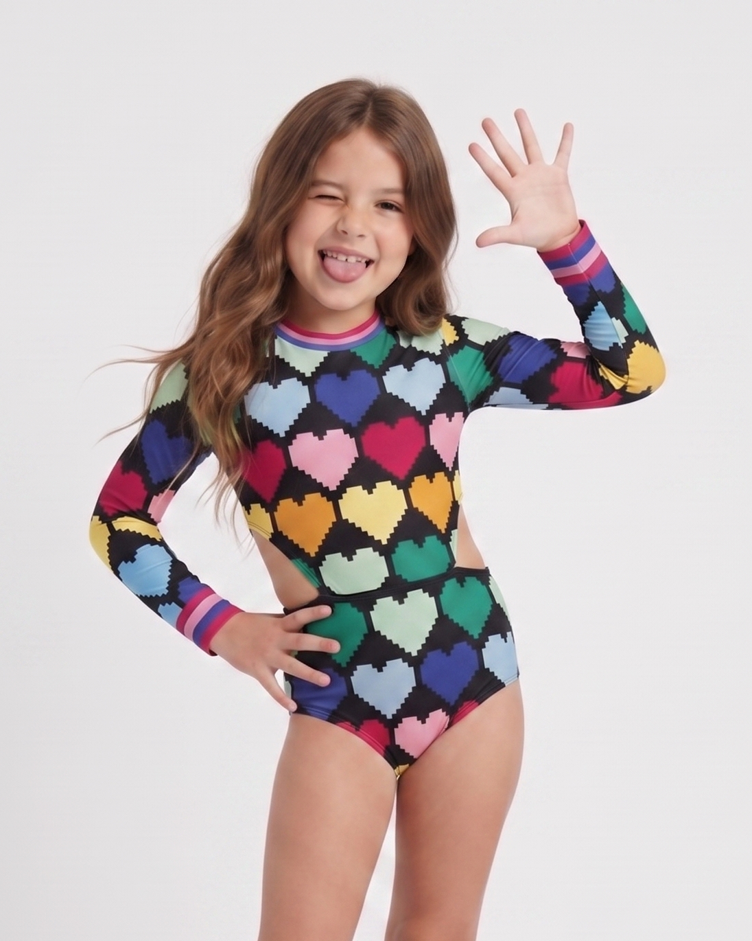 Pixel Heart Rashguard