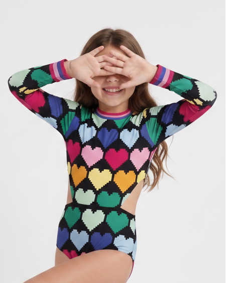 Pixel Heart Rashguard
