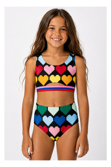 Bikini Pixel Hearts