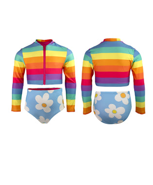 Rainbow Bloom Set Rashguard