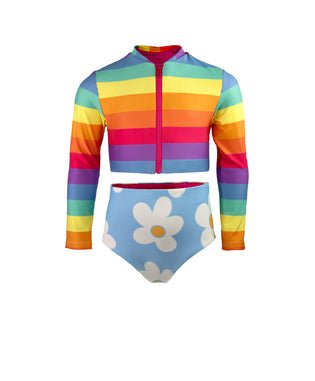 Rainbow Bloom Set Rashguard