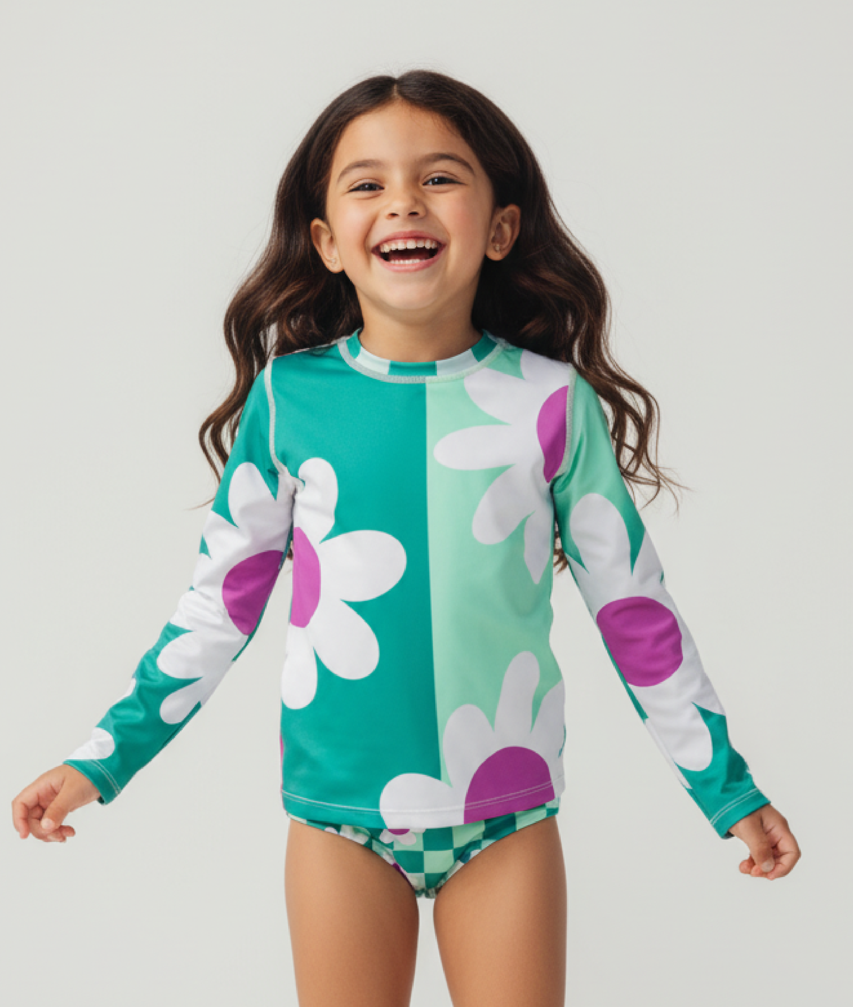 Minty Meadow Set Manga Larga