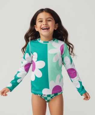 Minty Meadow Set Manga Larga