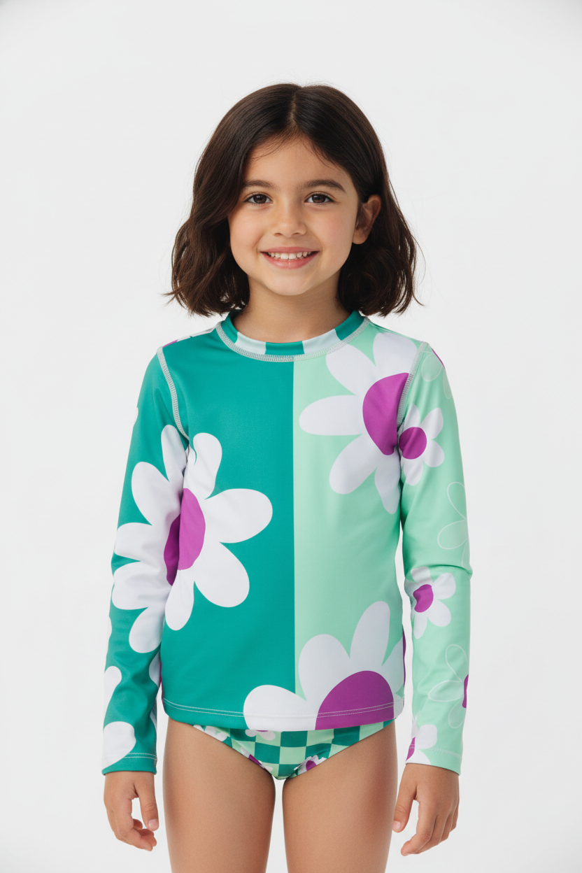 Minty Meadow Set Manga Larga