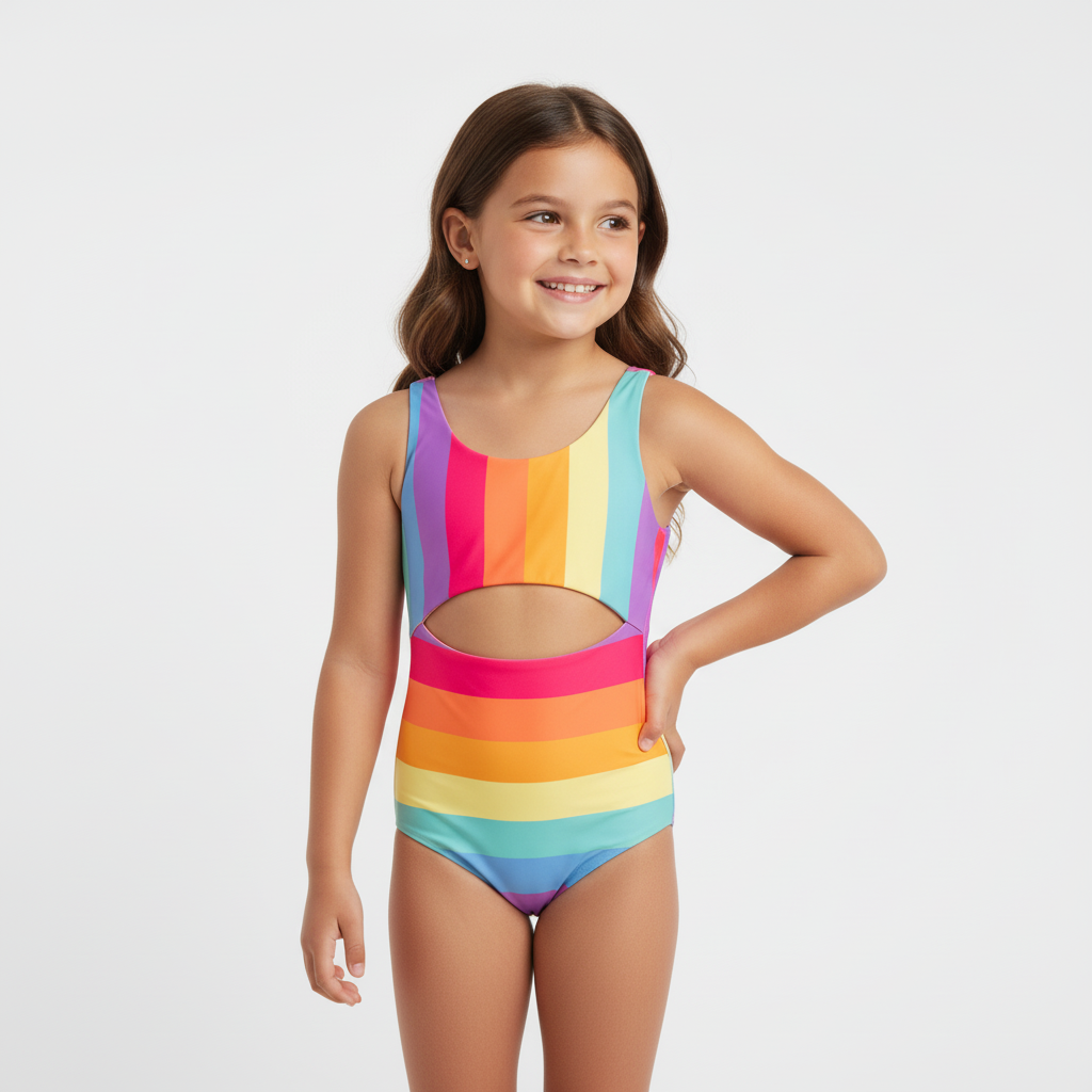 Rainbow Bloom Enterizo Niña