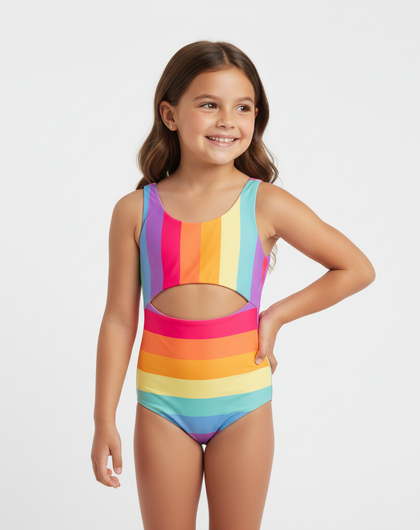 Rainbow Bloom Enterizo Niña