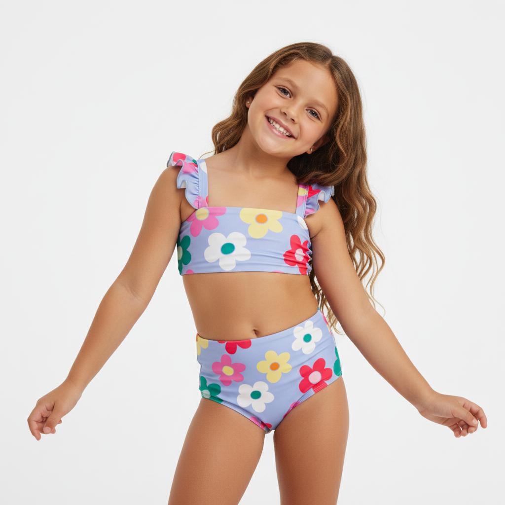 Floral Splash Bikini Niña