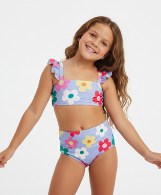 Floral Splash Bikini Niña