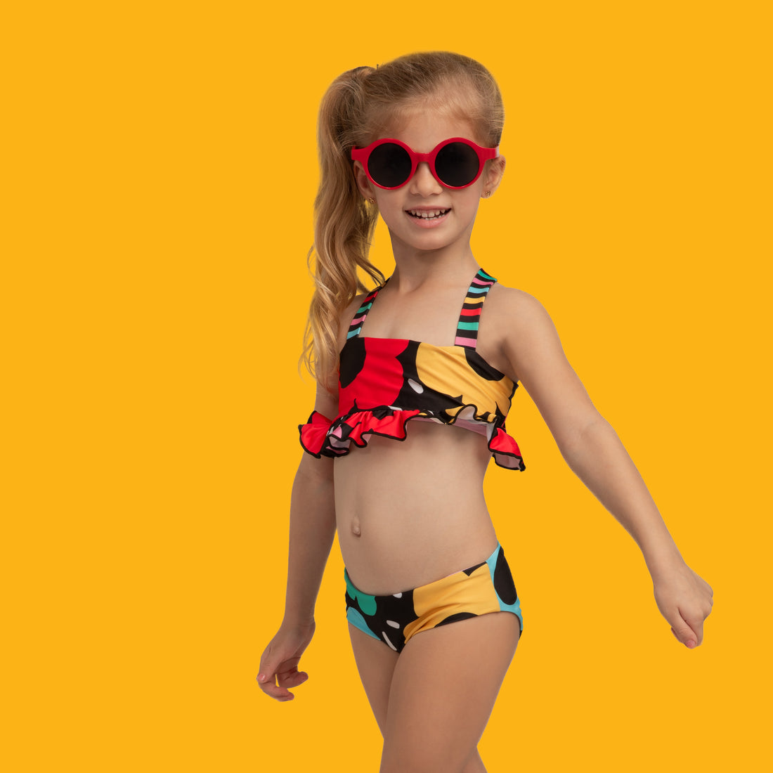 Electric Garden Black Bikini