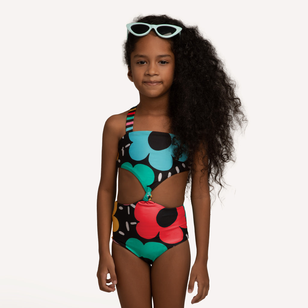 Electric Garden Black One Piece